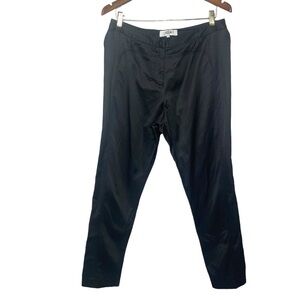 Tibi Black Straight-Leg Pants - Size 10